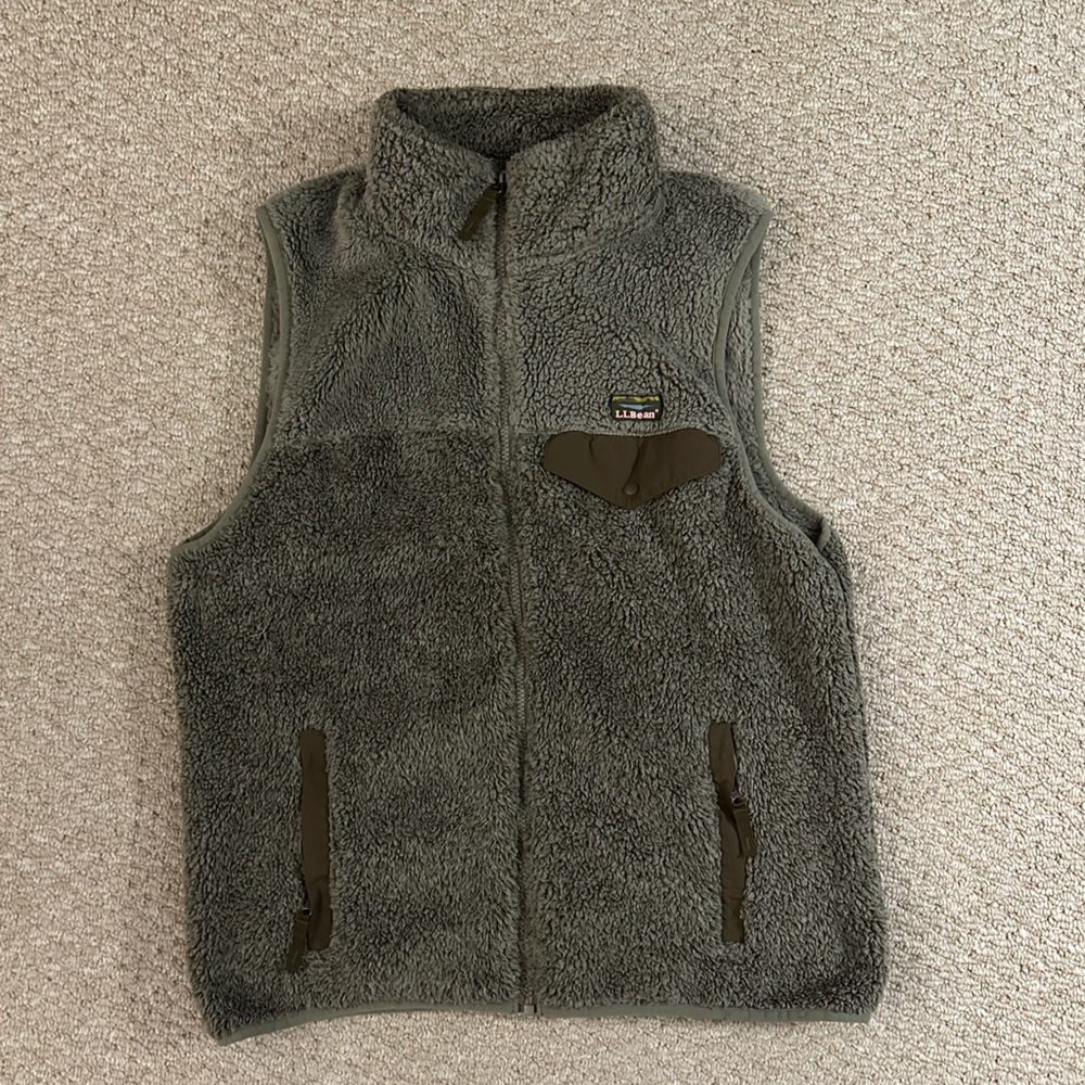 LL Bean Pile Vest Size Medium